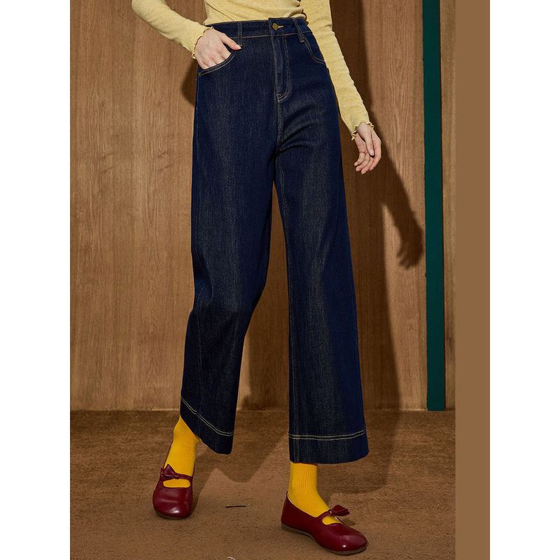 Coolhut2025 Autum Women's Fashionable American Retro Loose and Versatile Black Straight Jeans