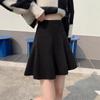 Plus Size Woolen A-Line Bodycon Skirt for Women – Petite, Hip-Covering, Short Style for Autumn/Winter