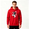 Men's Printed Pullover Hoodie, Anime Snake Samurai Pattern Casual Long Sleeve Hooded Sweatshirt