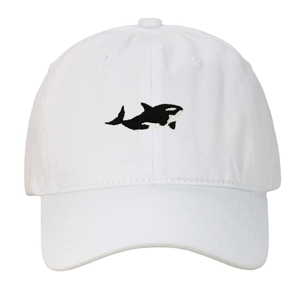 1ks Retro vypraná baseballová čepice s výšivkou žraloka pro ženy Muže Ležérní nastavitelná vypraná bavlněná čepice typu Dad Hat Unisex Klasické golfové čepice