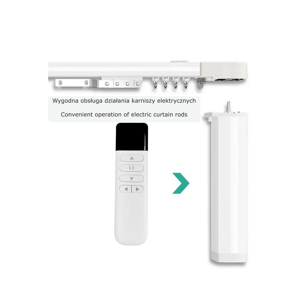 Remote Control for Electric Curtain Rods, 9 Channels