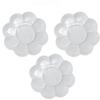 1-5PCS Flower Painting Palette Wells Plastic Reusable Artists Acrylic Watercolor Oil Portable Easy Clean Mixing Tray