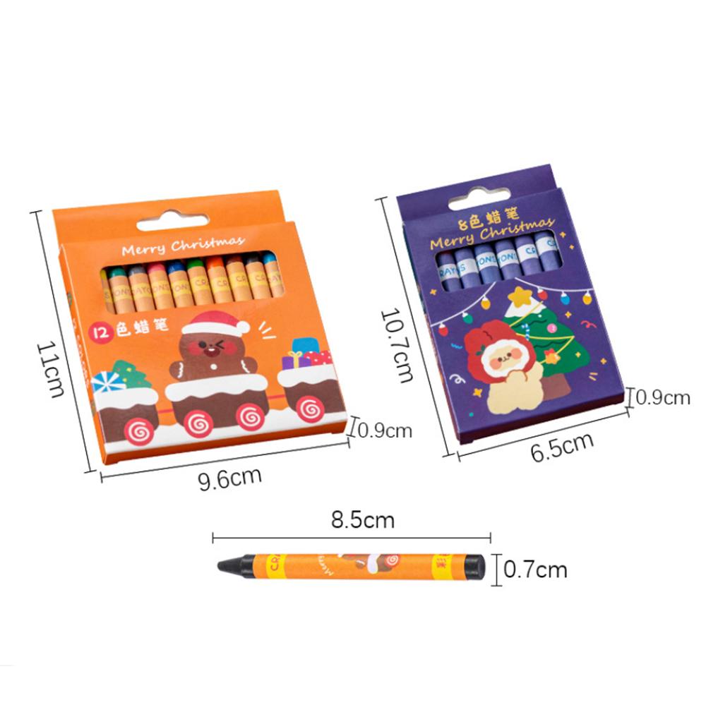 8/12 Kleur Kerst Kleurpotloden Student Graffiti Tekenpen Kunst Schildermaterialen Cadeaus Schrijfwaren