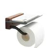 Wood Toilet Paper Holder Bathroom Wall Mount WC Paper Phone Holder Shelf Towel Roll Shelf Accessories Roll Holder Rolling paper
