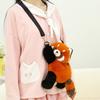 Crooked Head Bag Raccoon Panda Cute Plush Dolls Toy Children Gifts Birthday