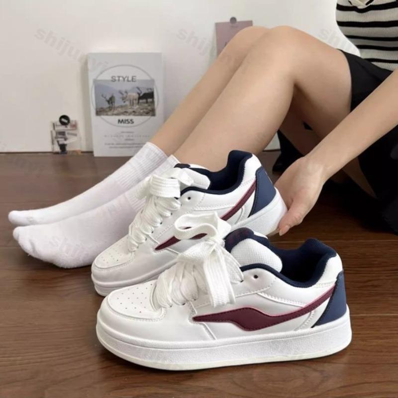 Fashion Women's Platform Sneakers 2025 Spring Autumn New Fashion Comfortable Non Slip Board Shoes Outdoor Height Increase Casual Shoes