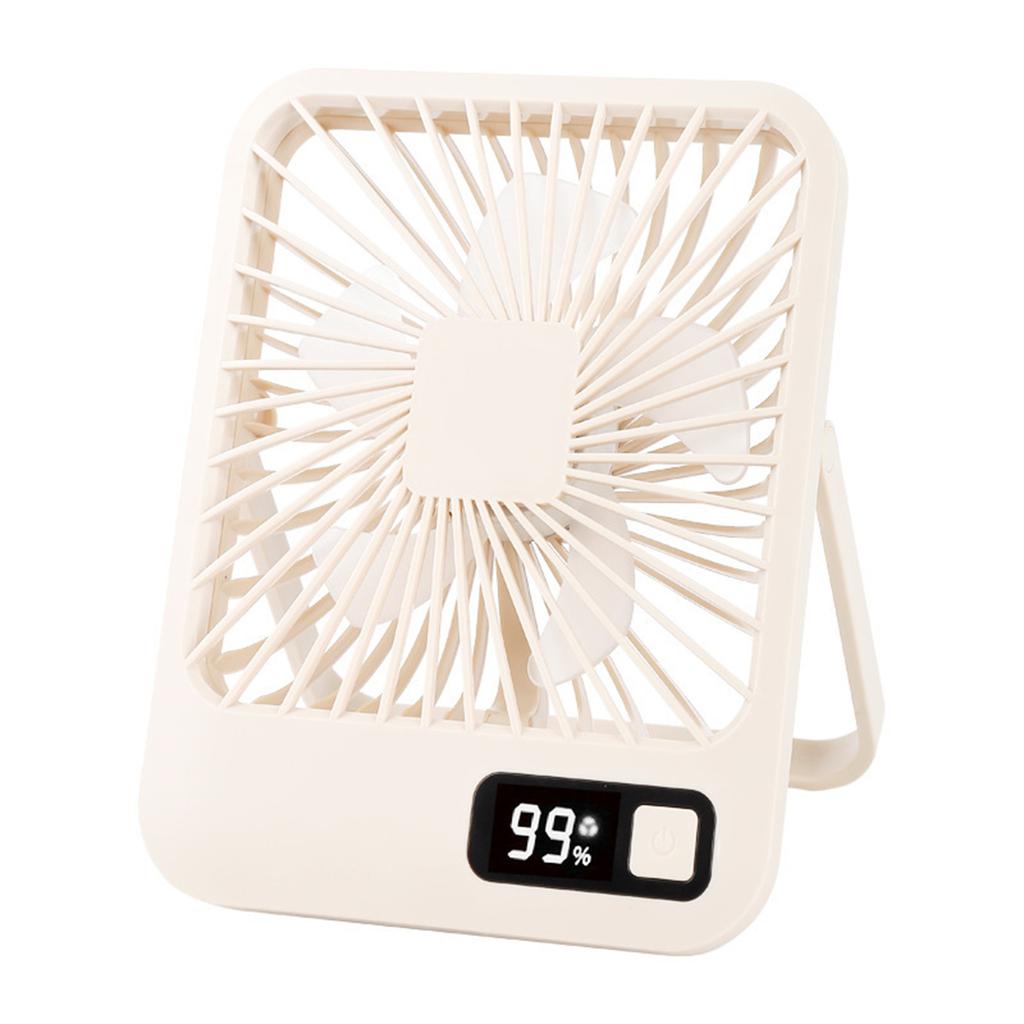 USB Desk Fan 1500mAh Rechargeable 5 Speed Foldable Fan Camping Fan with Digital Display Portable Fan for Camping