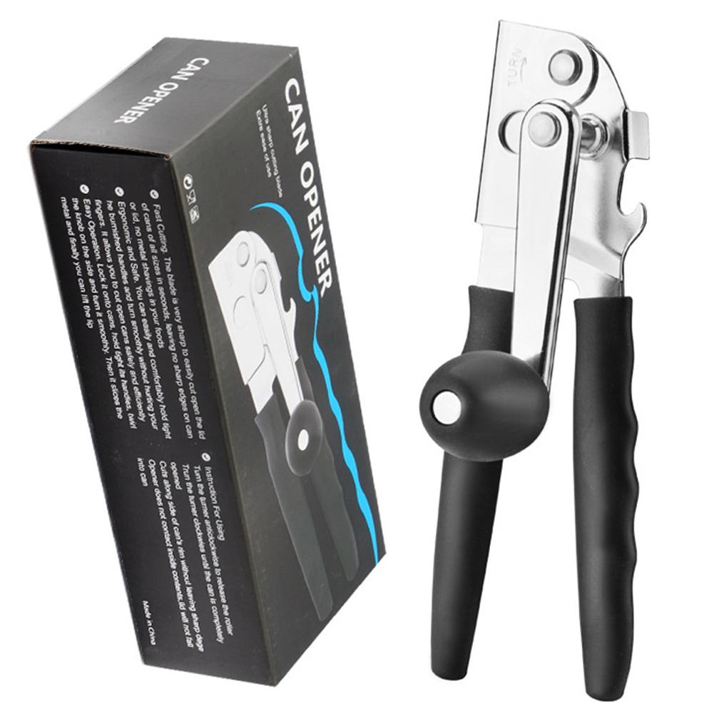 

Professional Can Openers Stainless Steel Multifunctional Bottle Opener Manual Beer Corkscrew Kitchen Gadgets Wine Accessories чорний