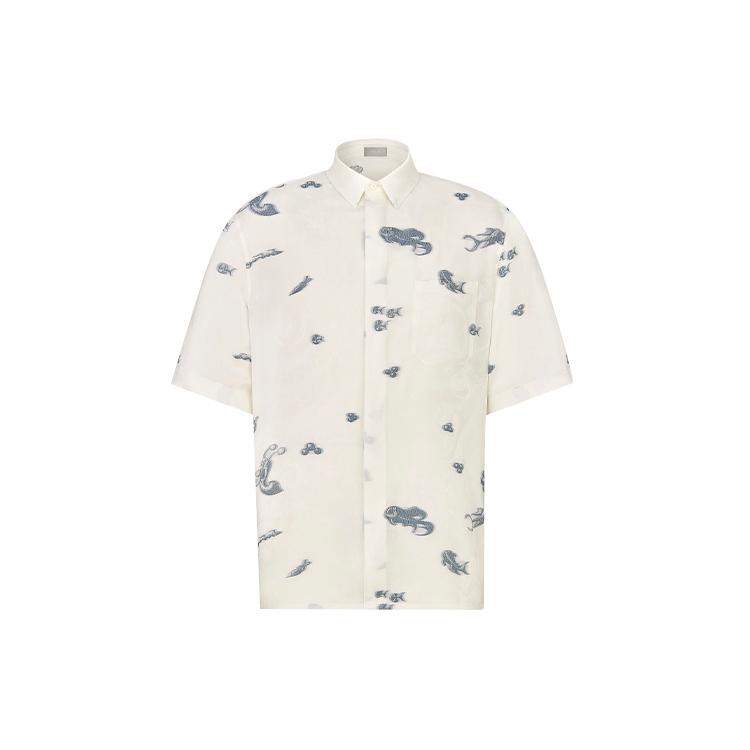 DIOR Quarterly New Products Shirt Men's White 033C508A5198-C085
