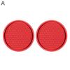 2pcs Non-slip Car Water Cup Pad Diamond Rhinestone Rubber Mat For Bottle Holder Coaster Auto Interior Anti-skid Cup Holders 7cm