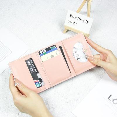 Trendy Macaron Color Women's Tri-fold Wallet with Large Capacity and Multiple Card Slots