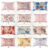 Pure Mulberry Silk Floral Pillowcase 25Momme Genuine Silk Retro Floral Pillowcover Home Cojines Soft Sofa Chair Coussin
