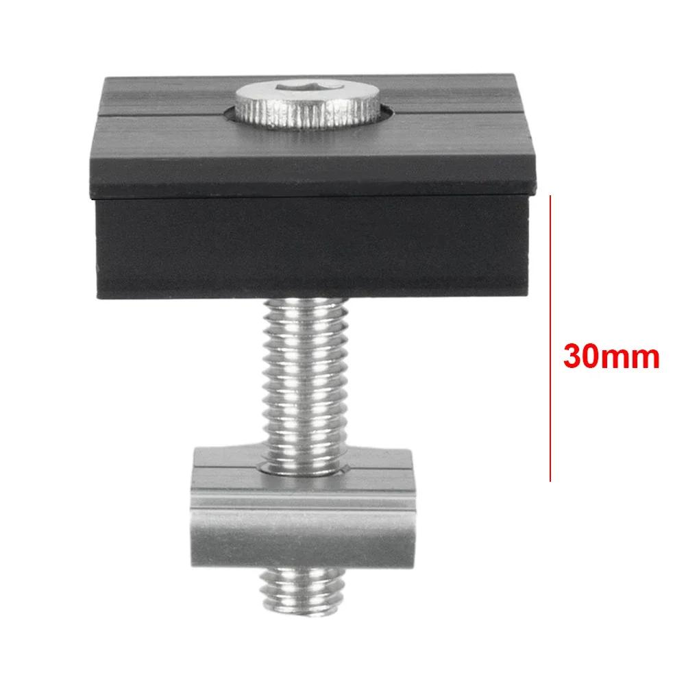 Solar Panel Mount Bracket End Clamp Middle Clamp 30mm/35mm Black PV Solar System Installation Racking Fixing Pressure Block