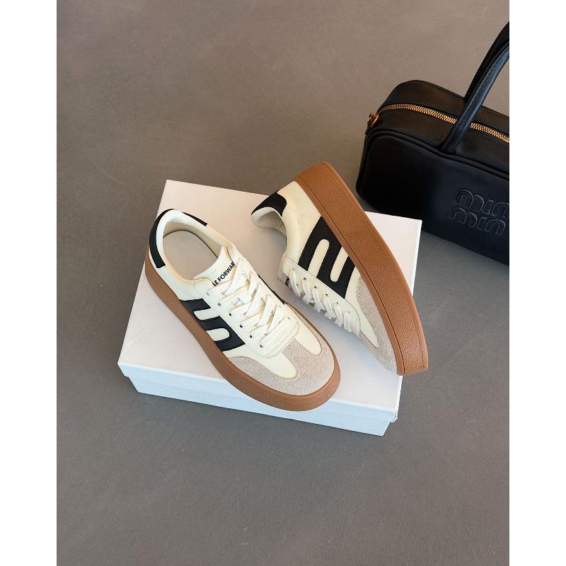 2 Spring new flat heel platform sports casual versatile comfortable women's shoes heightening board shoes white shoes