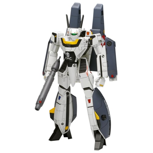 Wave Super Dimension Fortress Macross VF-1S/A Super Valkyrie Battroid 1/100 Scale Plastic Model Kit, Approximately 16cm Tall, MC-068