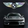 X6 X7 Colorful Reflective Laser Angel Wing Styling Car Trunk Door Sticker For E46 E85 E60 F10 E39 F30 E36 F20 E87 E90 E70 X3