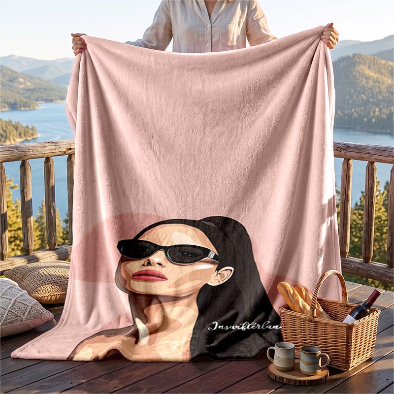 Warme Flanelldecke, Ariana Grande Leichte Gemütliche Decke für Bett Sofa Und Täglichen Gebrauch