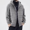 Men's Patchwork Hooded Jacket, 2025 Autumn/Winter: Fashionable, Versatile Outdoor Cotton Coat - Warm, Windproof Casual Top
