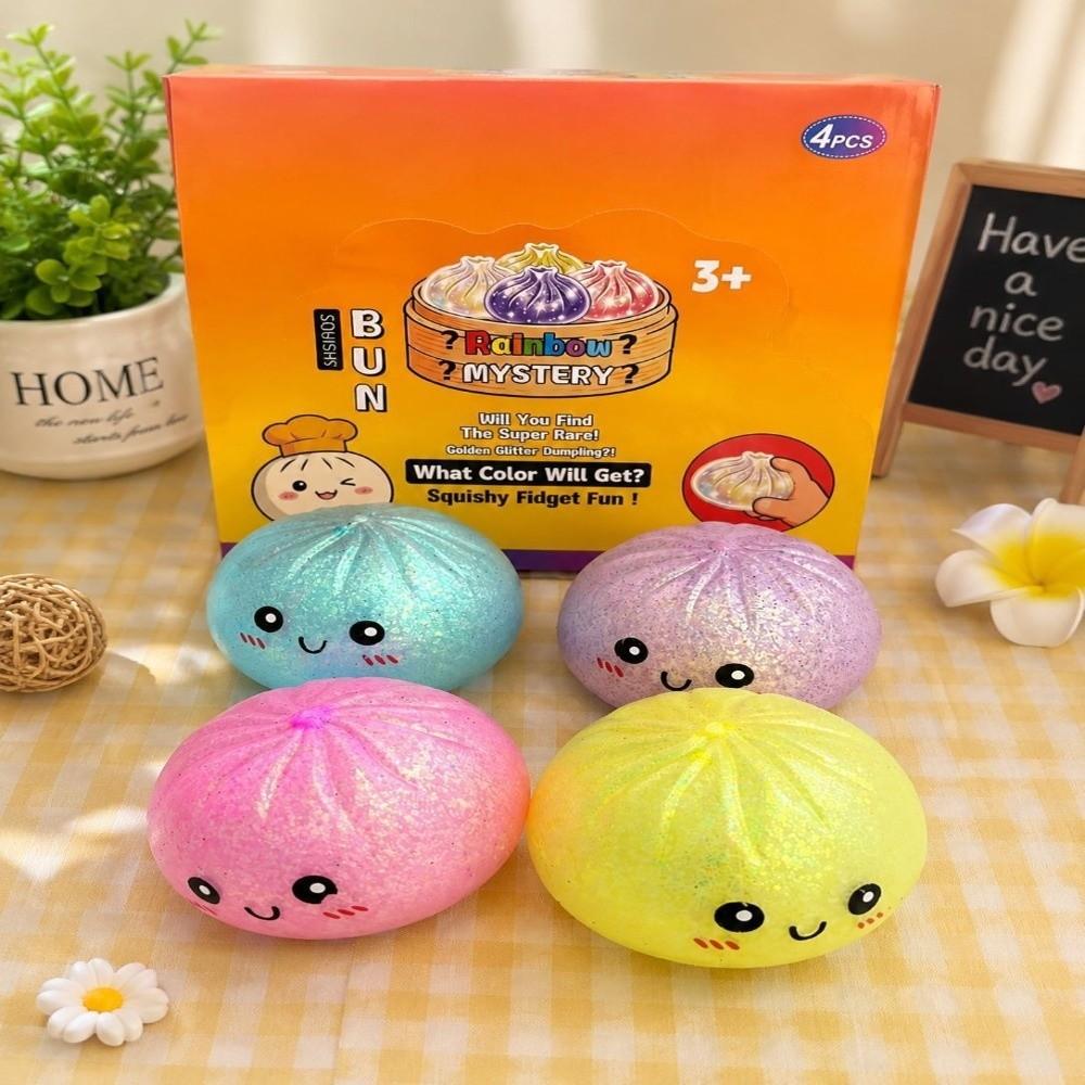 Soft Dumpling Squishy Toy Slow Rebound Reduce Pressure Toy Dumpling Squeeze Toy  Reduce Anxiety