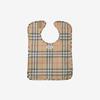 Burberry Baby Plaid Coated Cotton Bib