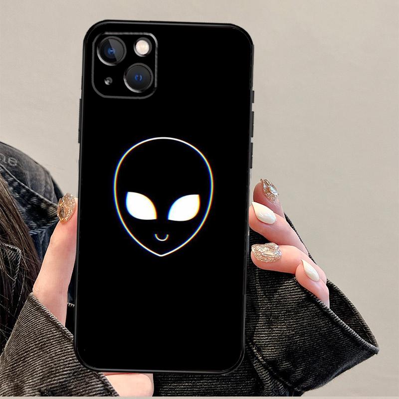 Cartoon Weltraum-Alien UFO Handyhülle für iPhone 17 Pro Max 14 11 15 16 Pro Max 13 12 mini 16 Plus 16e 17 Air Cover