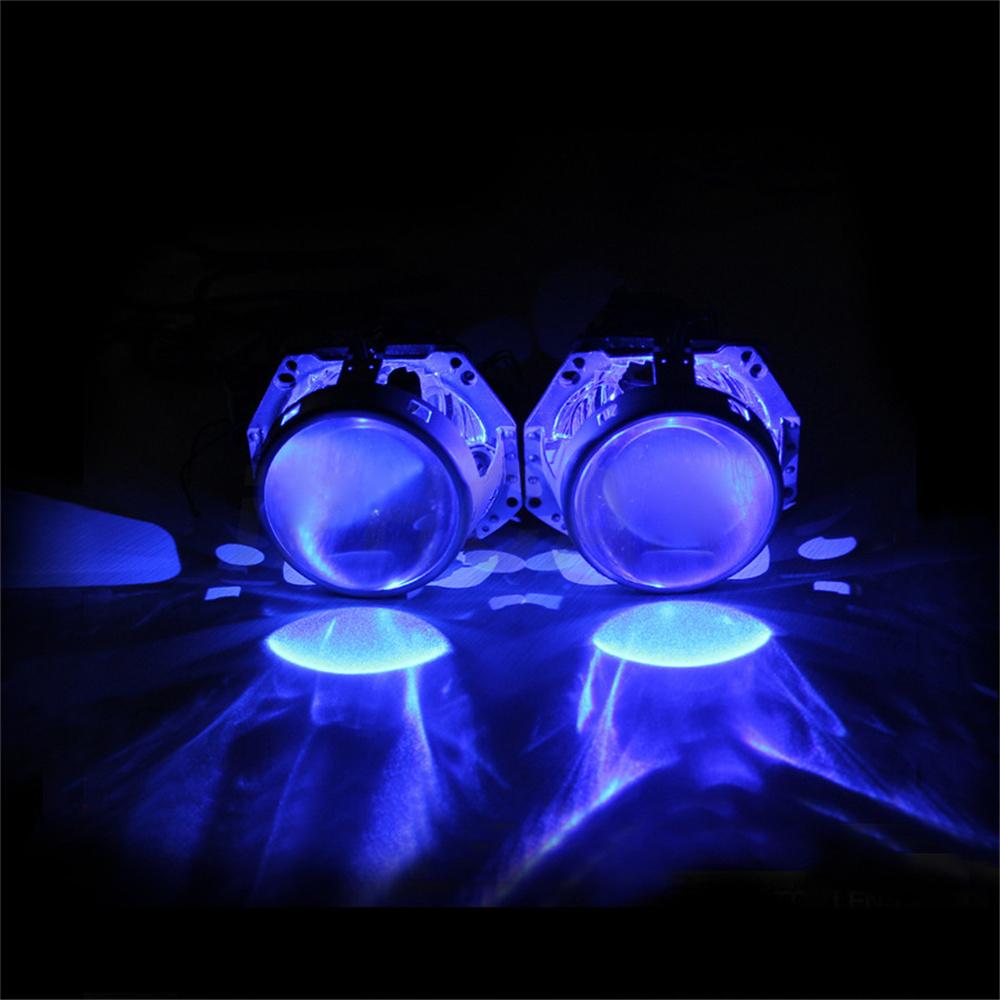 2x RGB LED Light Devil Demon Eyes Bulbs Bluetooth APP Control Headlight Retrofit