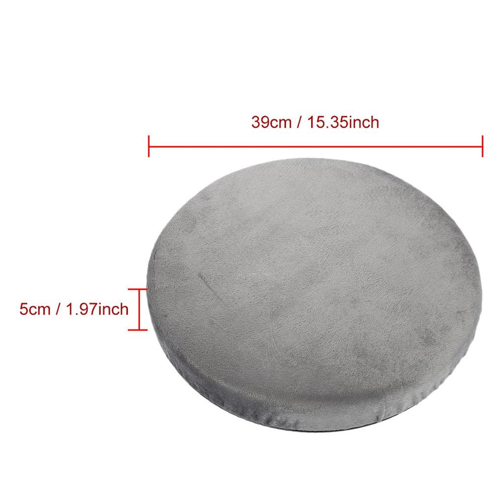 Rotating Car Swivel Seat Cushion Rotatory Chair Pad Comfort Skidproof Antiskid Home Use Sponge + Fleece Rotating Chair Pad