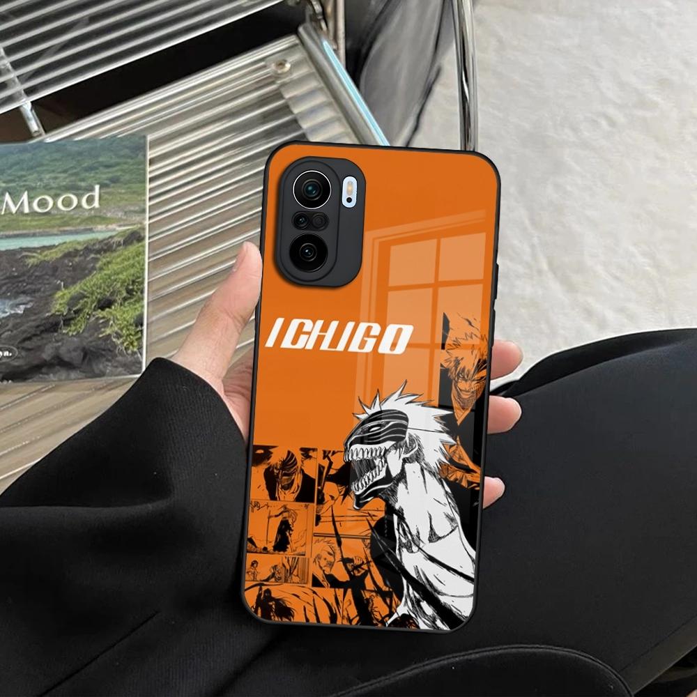 Japan B-Bleachs K-Kurosaki Ichigo Phone Case for Xiaomi Redmi Note 14 13 12 11 Ultra Pro Lite 5G toughened glass Cover