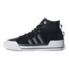 adidas Originals Nizza Hi DL Lona Ante Antideslizantes Zapatillas de Skate de Caña Media Unisex Zapatillas de Skate Negro Blanco Plata GZ2657