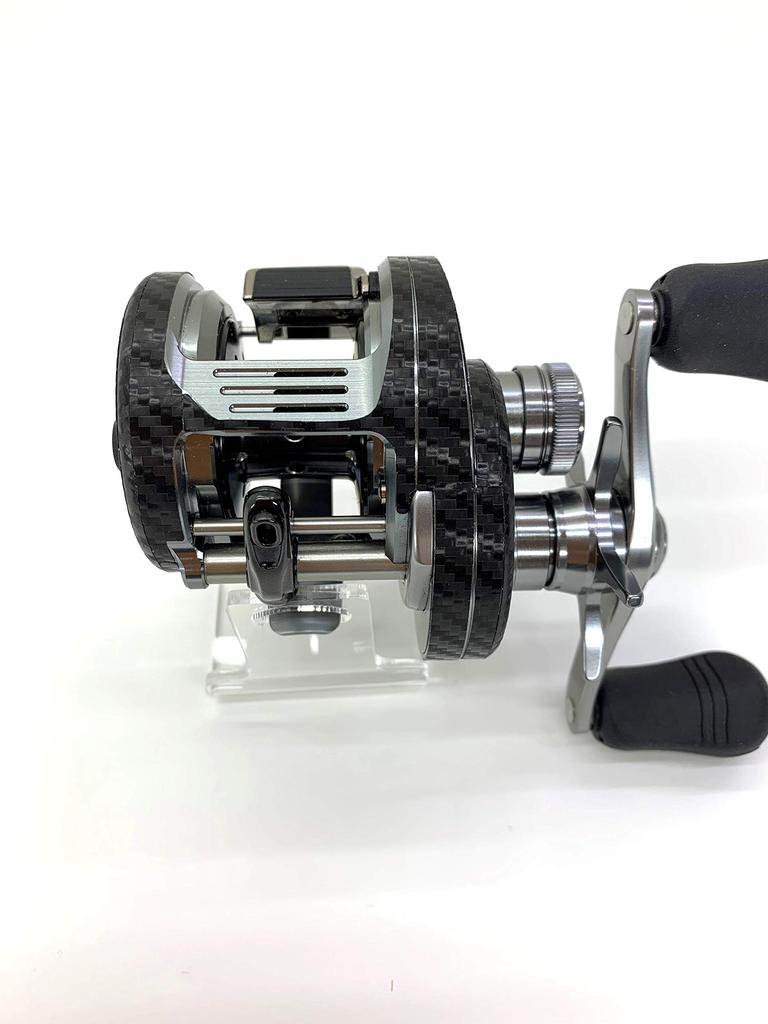 CUSTOM YOROI Custom Decal for 19 Calcutta Conquest DC200 Baitcasting Reel SEAT.JP (Black, Left-Handed)