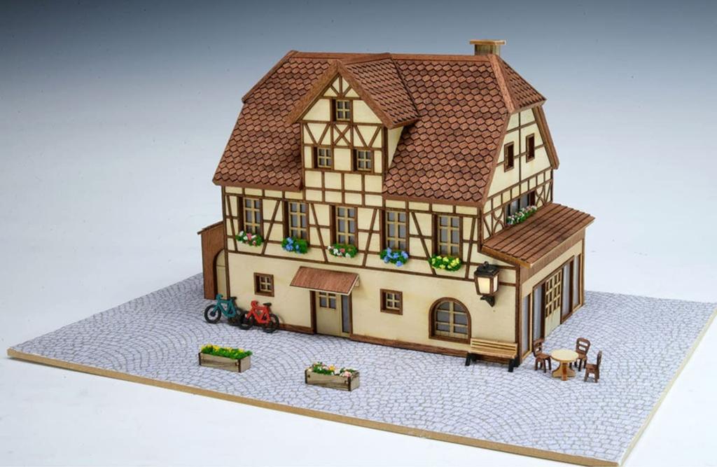Woody Joe 1/87 European Streets Series Germany Wooden Model Assembly Kit