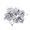 500pcs 8x13MM Drop Shaped Rhinestones Acrylic White AB DIY Rhinestones Flat Back Without Hole Clear Teardrop Rhinestones