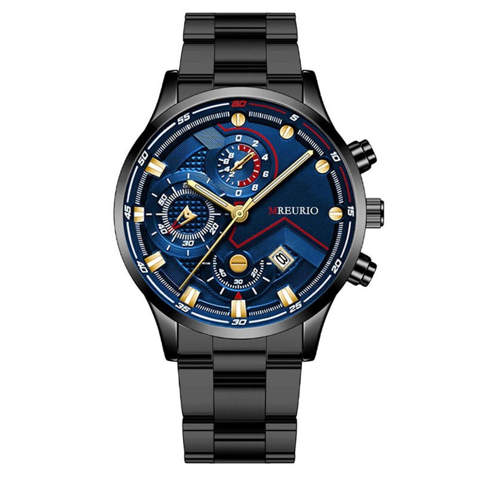 

Mens Leather Business Fashion Watch Strap Watch For Gift Giving One Size
