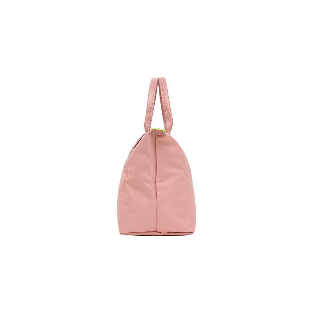 Longchamp Le Pliage Green 23 Button Zipper Closure No Shoulder Strap Canvas With Leather Trim Dumpling Handbag Small Women handbags 1621919P72