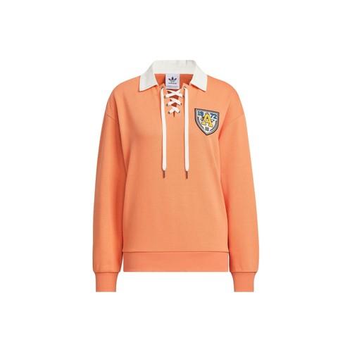 

adidas Polo Collar Long Sleeve Sweatshirt Women s Light Khaki Brown L хакі/коричневий