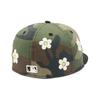 NEW ERA 59FIFTY Czapka NY Yankees Woodland Camo Zielona Haft Kwiatowy 2Kolorowa MLB Dopasowana Czapka Baseballowa Rozmiar 8