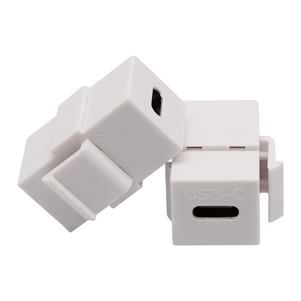 USB 3.1 Type C Socket Cable Port Support Charging Data Synchronization Keystone Insert for Wall Plate Outlet Panel