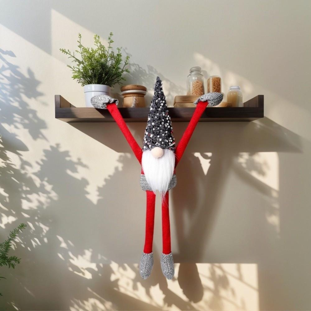 NEW 50CM Long-handed Faceless Doll Hanging Cute Christmas Pendant Bead Design Fireplace Ornaments Christmas Decor