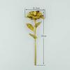 Gold Foil Single Stem Rose - Perfect Artificial Flower Gift for Valentine's, Mother's Day, Teacher's Day, or Christmas