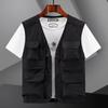 Vest Herre Middelaldrende japansk og koreansk ermeløs sommersportvest Utendørs fritid Multi-bag Hurtigtørkende vest