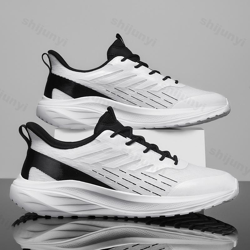 Fashion 2025 Summer Style Comfortable Soft Soled Men's Casual Shoes Fashion Trend Mesh Breathable Lightweight Non slip Lace-up Sneakers