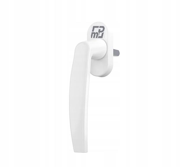 Window Handle with Metalplast Logo, White Color