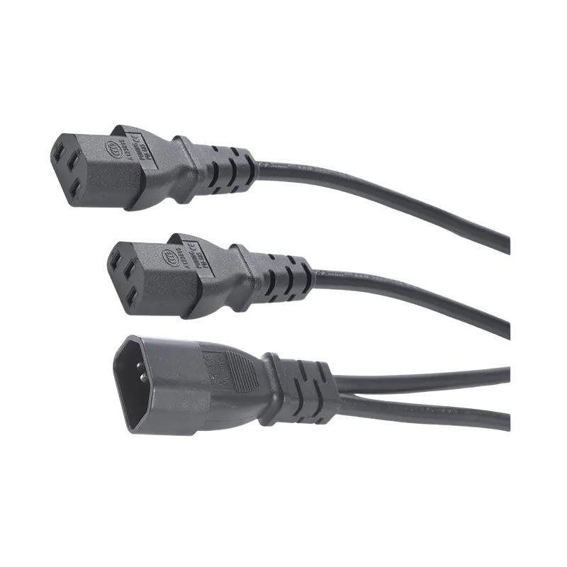 Certified C14 to Dual C13 Power Splitter Cable for Servers