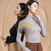 Women's Thermal Underwear Stacked Collar High Collar Beauty Skin Suit High Elastic Long Sleeve Seamless Thermal Set Warm Top New