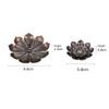 Backflow Incense Burner Stick Incense Holder Home Buddhism Decoration Coil Lotus Censer Bronze Air Vaporizer Home Decor Supplies