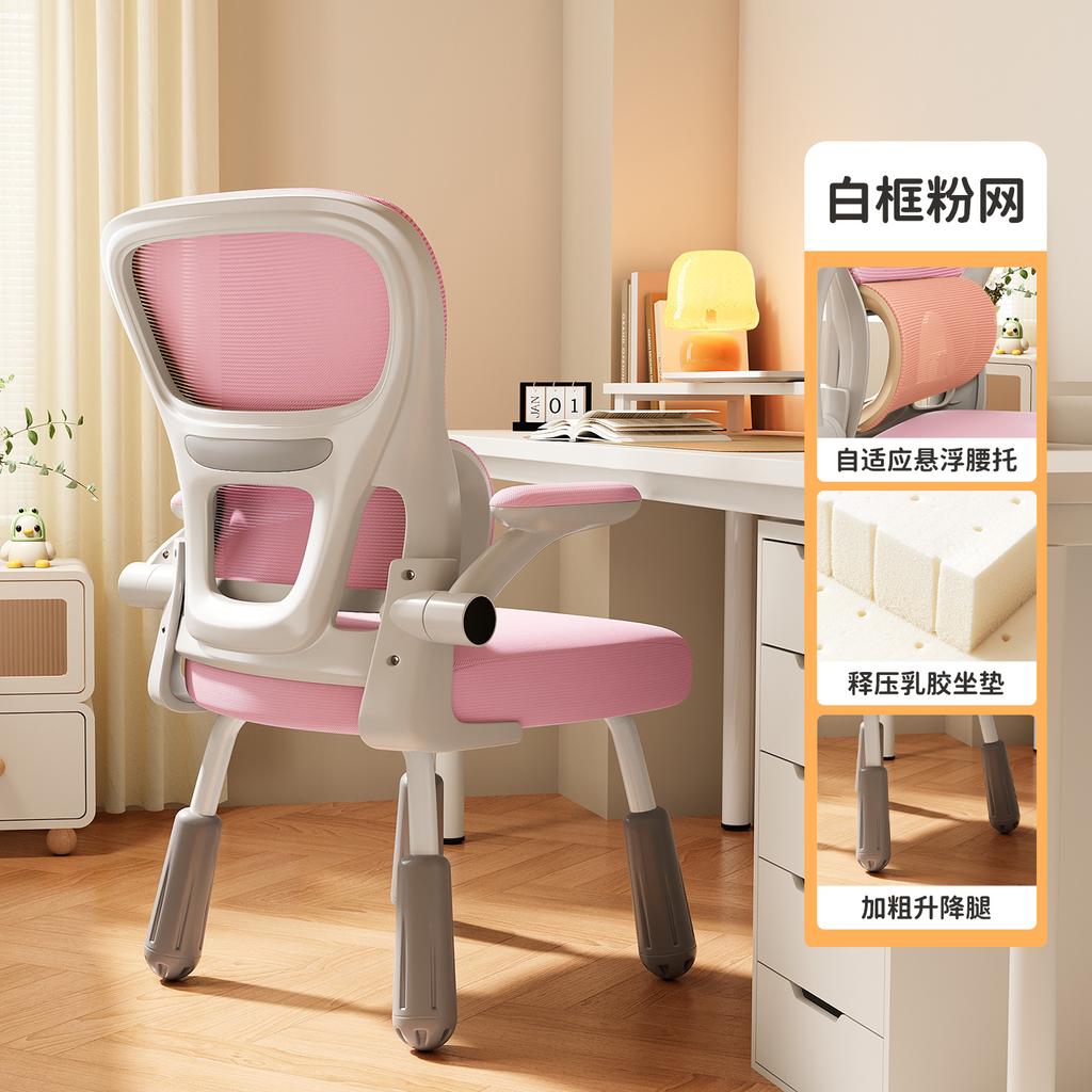 Ergonomic Study Chair for Teens - Adjustable Student Desk Chair, Lumbar Support Computer Chair, Home Office Learning Seat