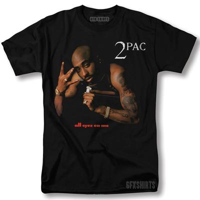 2pac Marškinėliai All Eyez On Me albumo dizainas vntg repo marškinėliai Tupac Death Row Snoop Marškinėliai Unisex Marškinėliai
