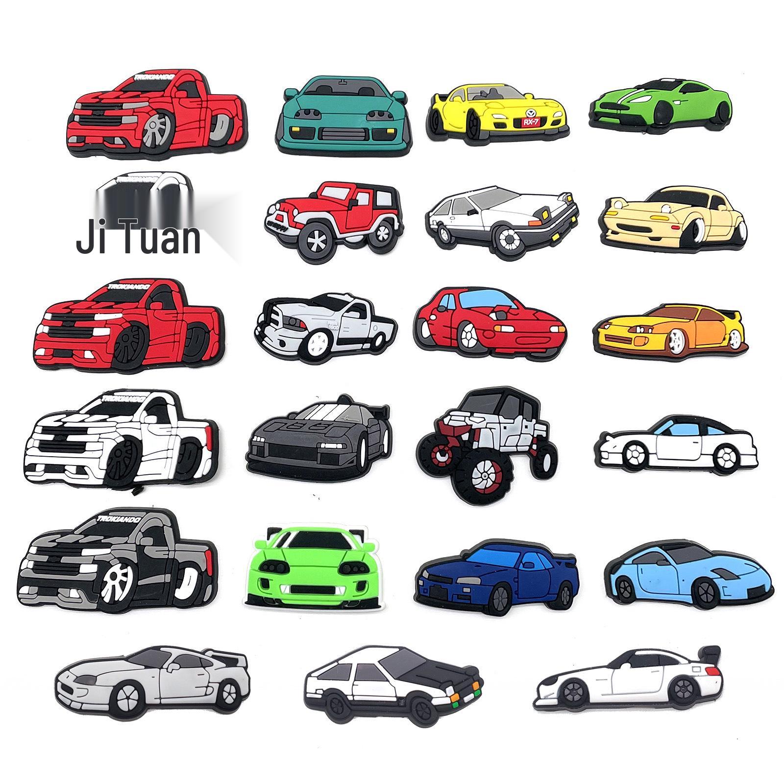 

Набор из 20 украшений для обуви Crocs на автомобильную тематику