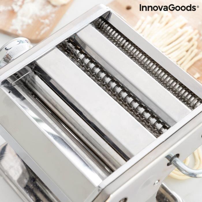 Machine à pâtes - InnovaGoods - FRASHTA - Manuel - 3 rouleaux de coupe - Épaisseur réglable