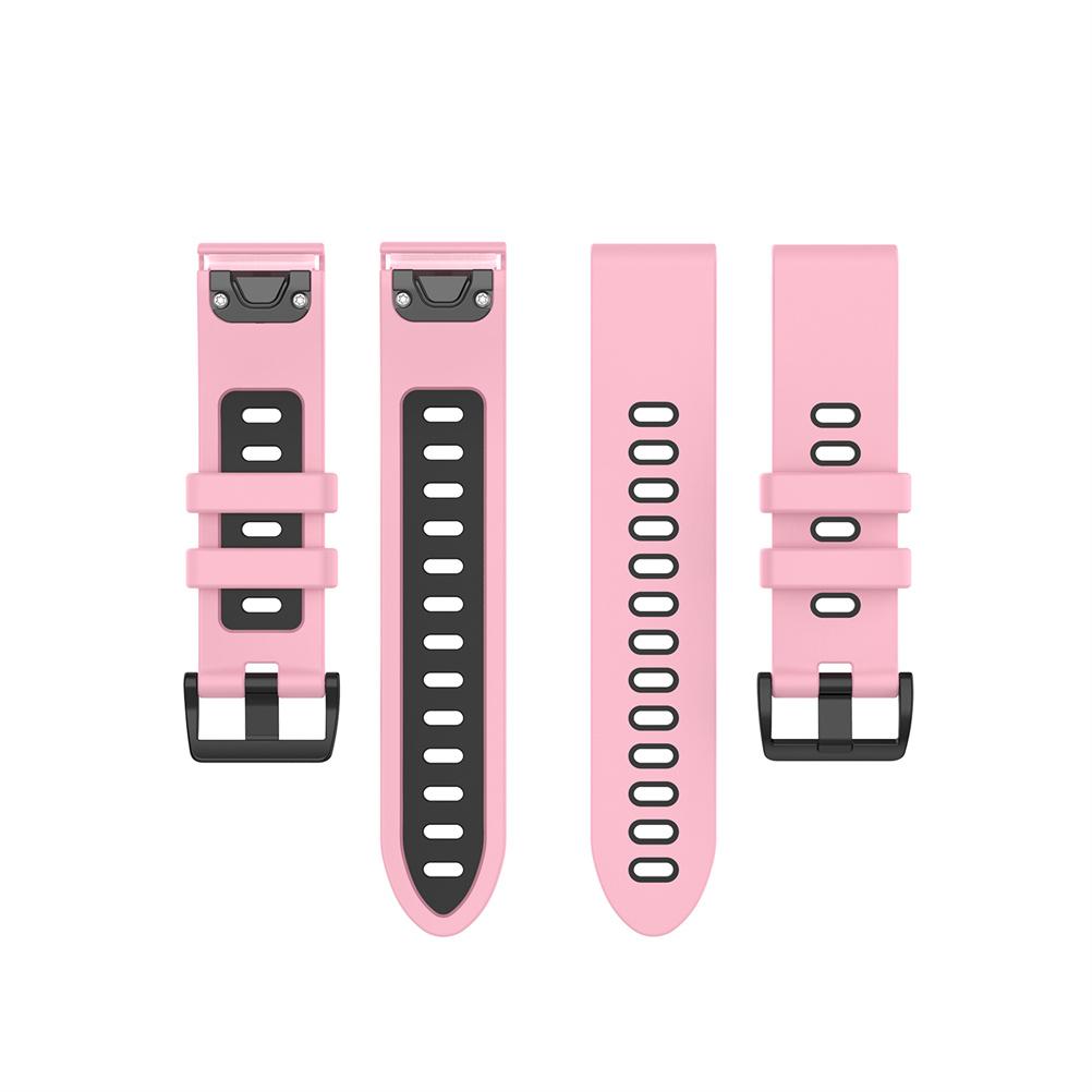 Replacement Straps Compatible for Garmin Fenix 7S 6S 6S Pro 5S 5S Pro Dual Color Watch Silicone Strap with Tool